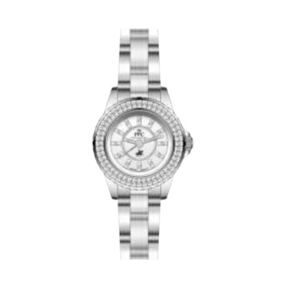 Paris Polo Club PPC-FE12-SL-WE White Dial Solid Steel Band Women Watch